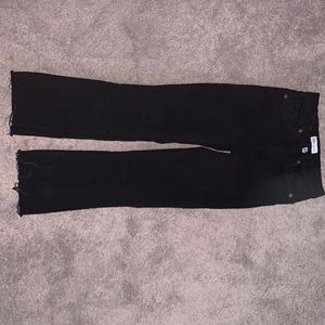 Black Cropped Flare Zara Jeans